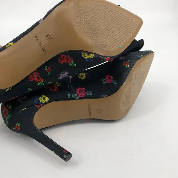 Betsey Johnson Black & Red Floral Stiletto Heels | Perfect For Any Occasion - Picture 8 of 9